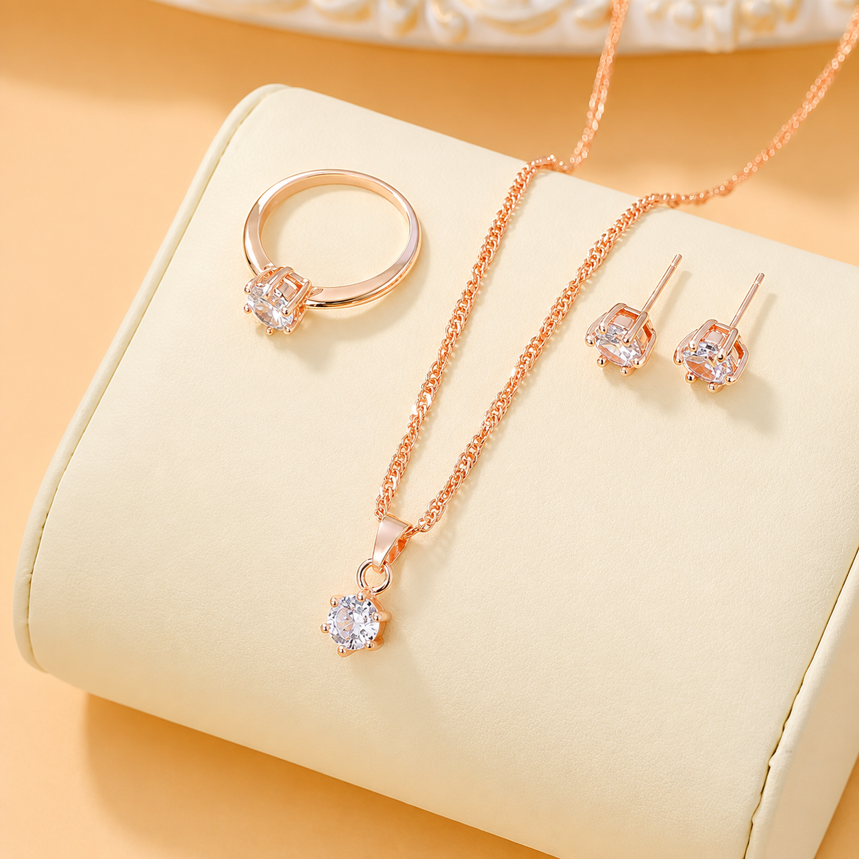 Aurelia Rose Gold Jewelry Set