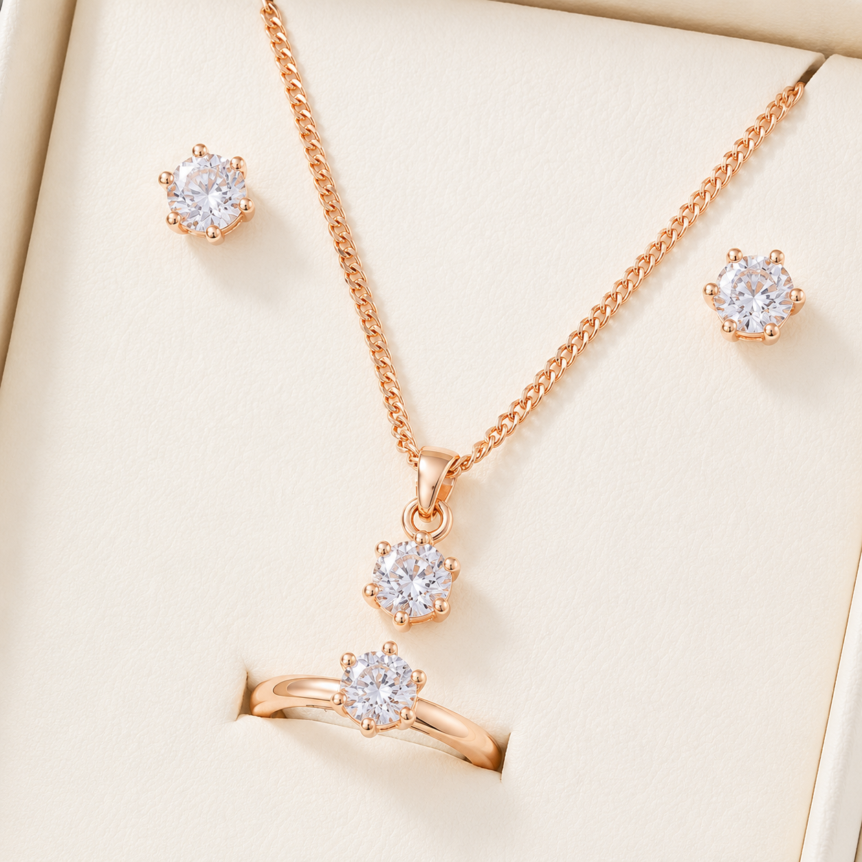 Aurelia Rose Gold Jewelry Set